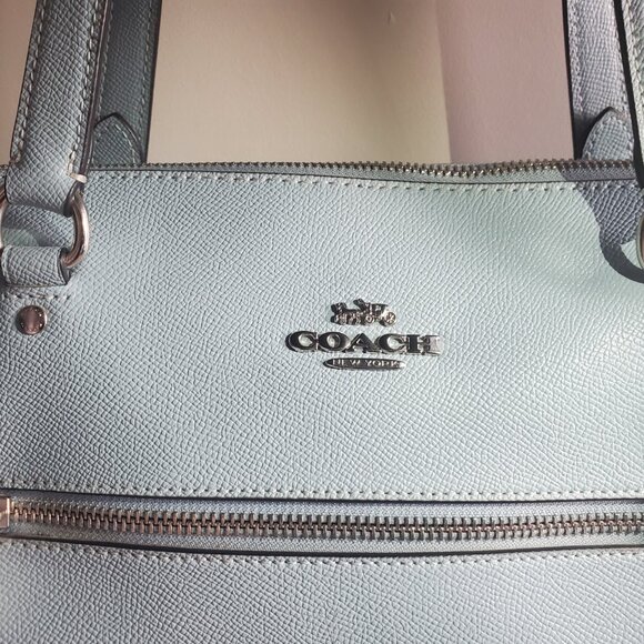 Light blue Coach tote - Picture 10 of 11